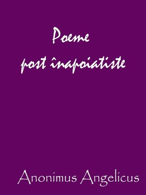 cover image of Poeme post înapoiatiste